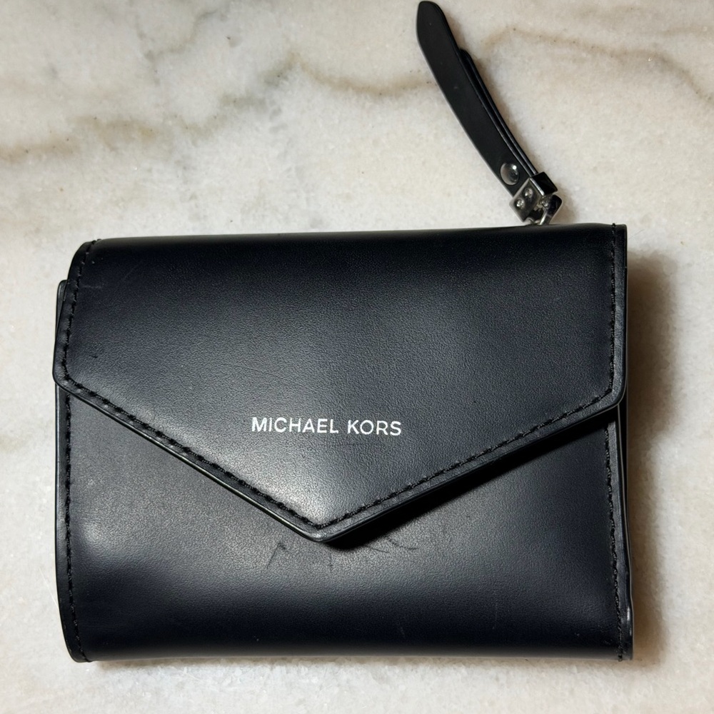 Michael Kors Black Leather Card Holder